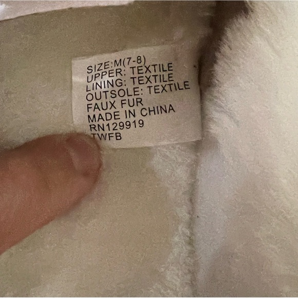 New plush fur lined moccasins Jessica Simpson brown warm suede slippers - Picture 5 of 6